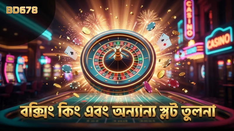 বক্সিং কিং ও অন্যান্য স্লটের থিম ও ফিচার তুলনা বিশ্লেষণ।