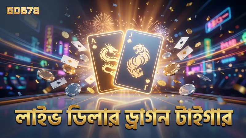 লাইভ ডিলারের সামনে ড্রাগন টাইগার গেমের মূল নিয়ম।