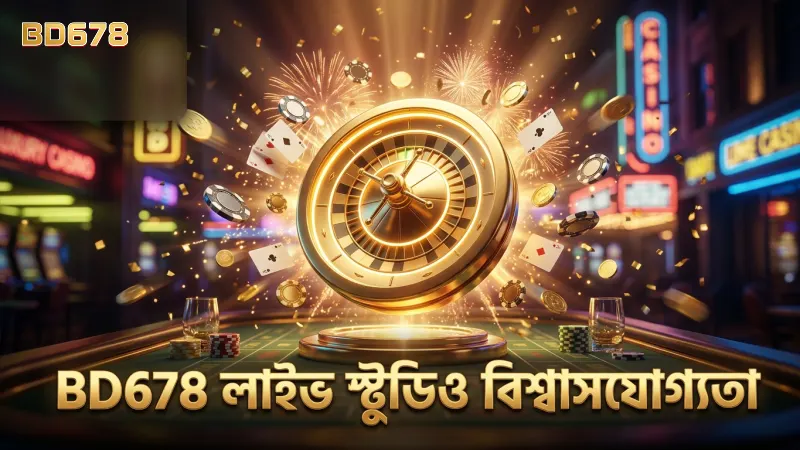 লাইভ স্টুডিও সম্প্রচার BD678 গেমের বিশ্বাসযোগ্যতা বাড়ায়।