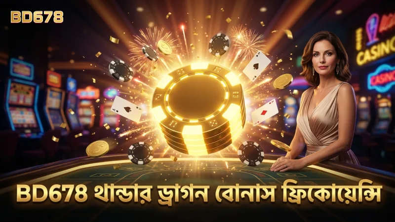 থান্ডার ড্রাগনের বোনাস ফ্রিকোয়েন্সি BD678 প্ল্যাটফর্মে লাভজনক।