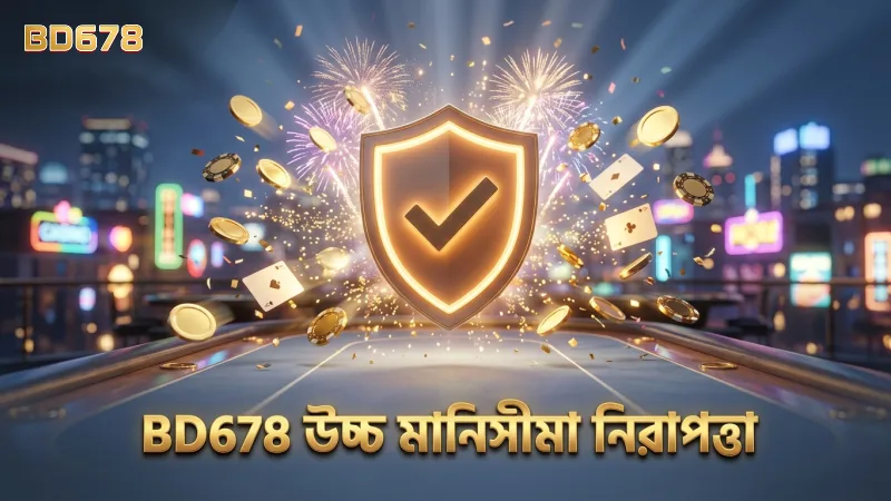 উচ্চ মানিসীমার বাজি ধরে খেলার সময় BD678 নিরাপত্তা নিশ্চিত করে।